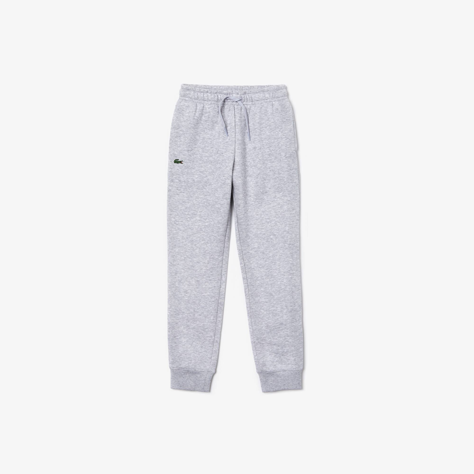 Jogging Garçon Lacoste SPORT en molleton uni Taille 16 ans Gris Chiné