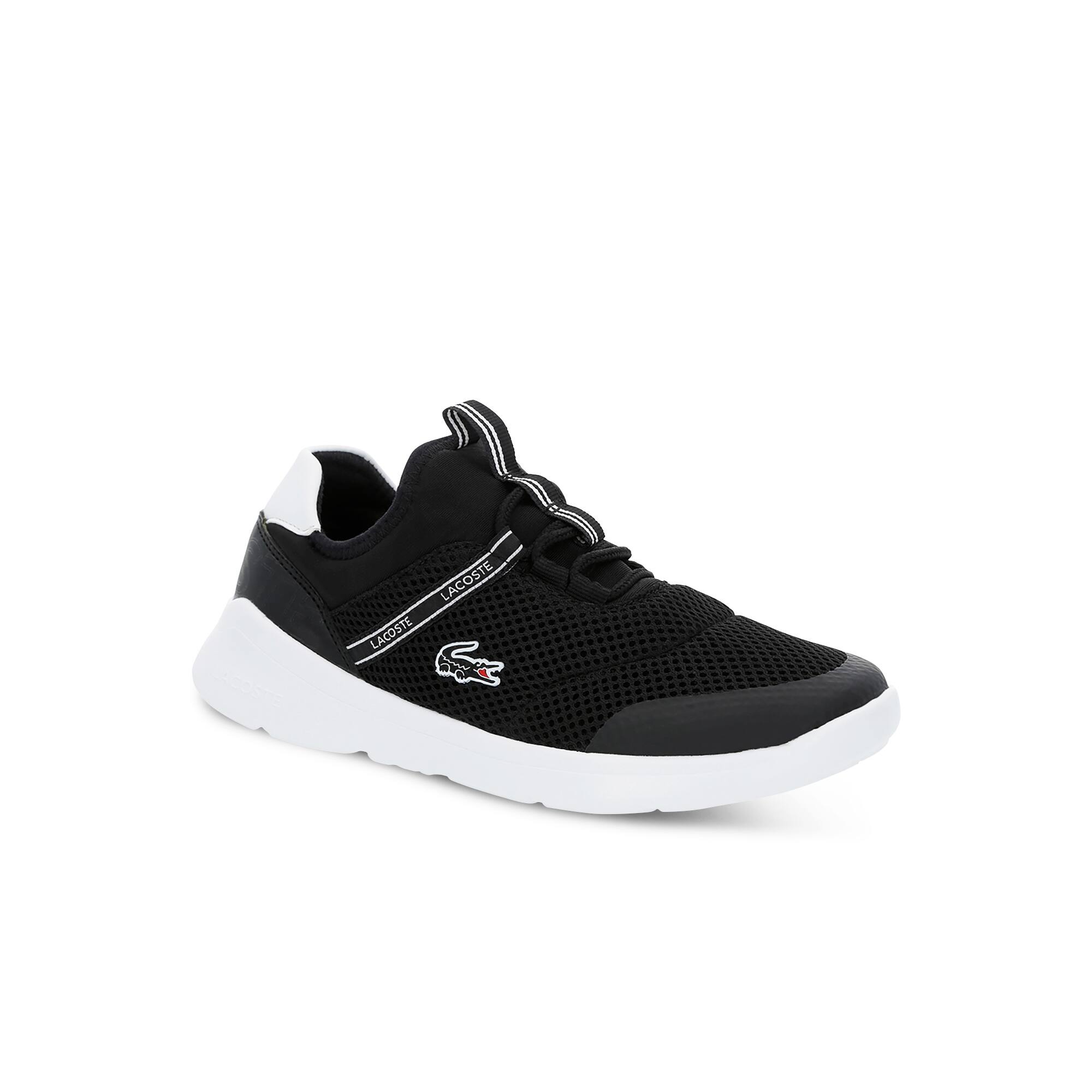 Lacoste Sneakers LT Dash ado en textile Taille 35.5 Noir/blanc