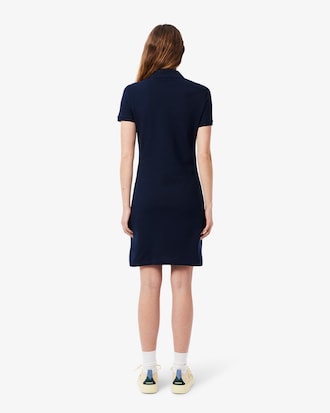 Robe polo slim fit en mini Piqué stretch