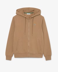 Sweatshirt zipp&eacute; &agrave; capuche molleton