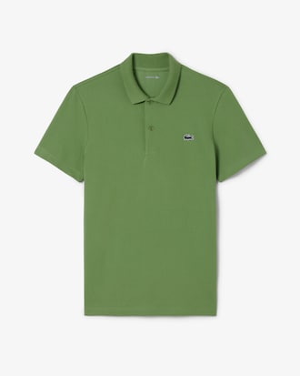 Polo regular fit en coton m&eacute;lang&eacute;