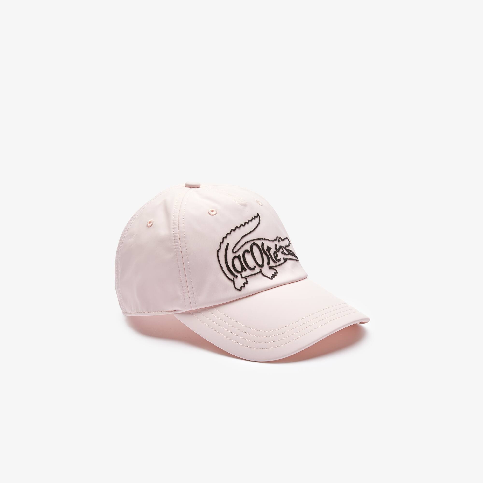 Lacoste Casquette légère en nylon imprimé crocodile signature Taille S Rose Pale