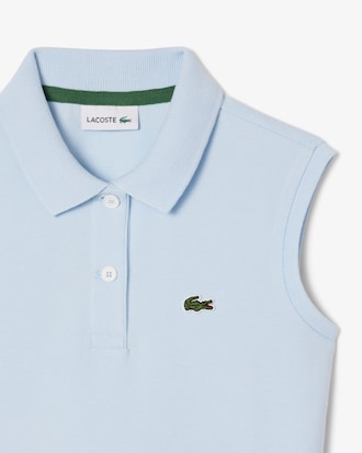 Robe polo sans manche en Piqué stretch