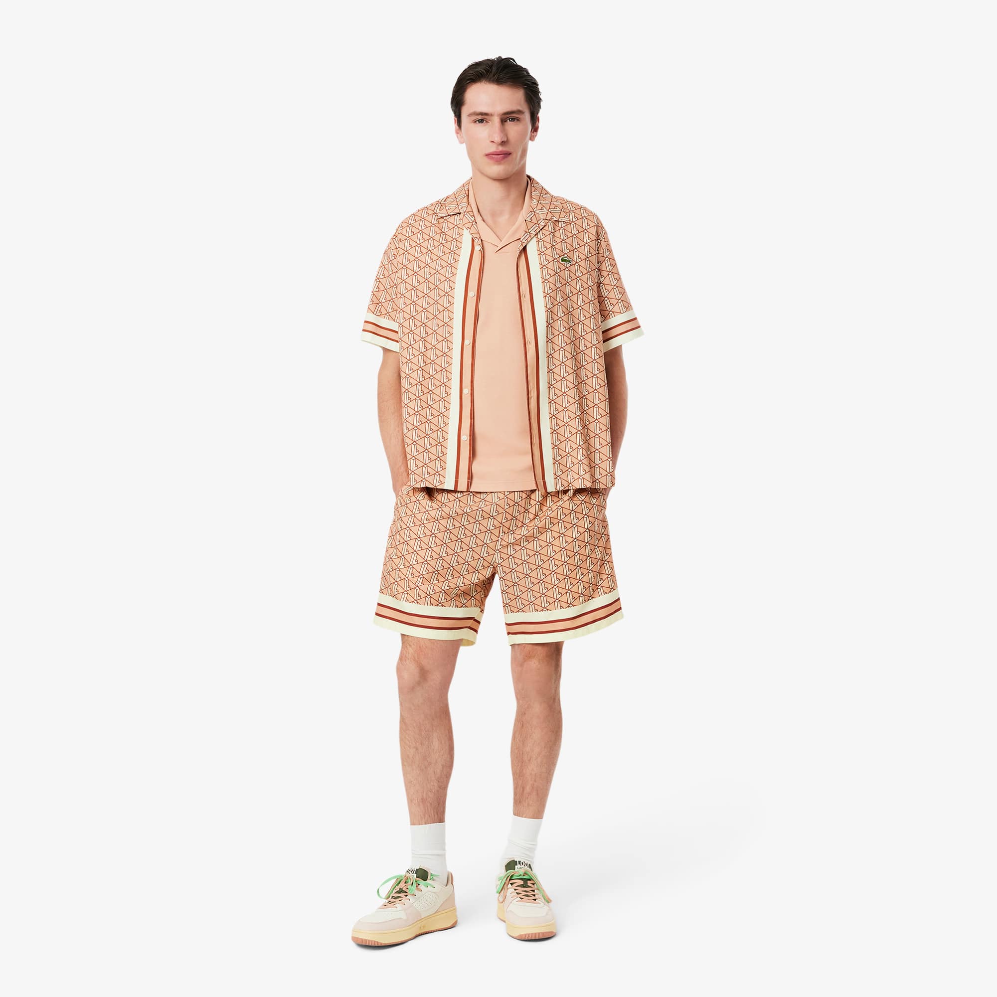 Short léger imprimé monogramme Shorts Nouveautés 2025 Lacoste