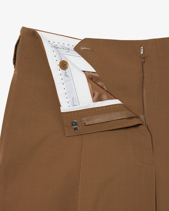 Pantalon wide fit laine mélangée Défilé