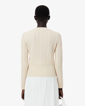 Cardigan torsades cachemire Défilé