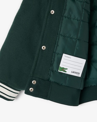 Blouson teddy avec badge crocodile