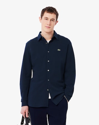 Chemise slim fit Piqué de coton