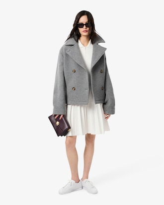Robe col polo plissée