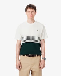 T-shirt jersey ray&eacute; color-block