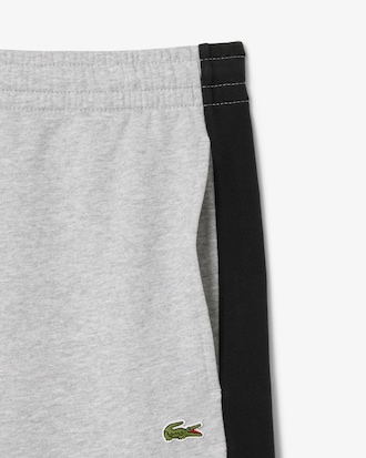 Short molleton de coton color-block