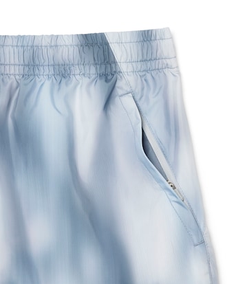 Short taffetas imprim&eacute; relaxed fit