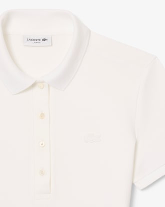 Polo L.12.D slim fit en mini piqu&eacute; stretch