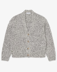 Cardigan maille moulin&eacute;e laine