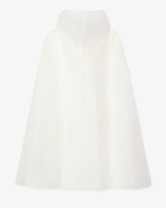 Parka poncho oversize imprim&eacute; D&eacute;fil&eacute;