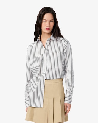 Chemise oversize en popeline de coton