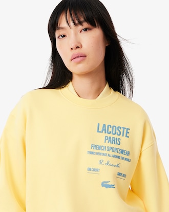 Sweatshirt oversize fit imprimé à plis