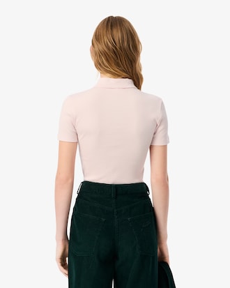 Polo L.12.D slim fit coton c&ocirc;tel&eacute;