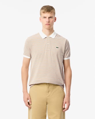 Polo L.12.12 classic fit en Petit Piqué rayé