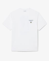 T-shirt jersey imprim&eacute; tennis broderie