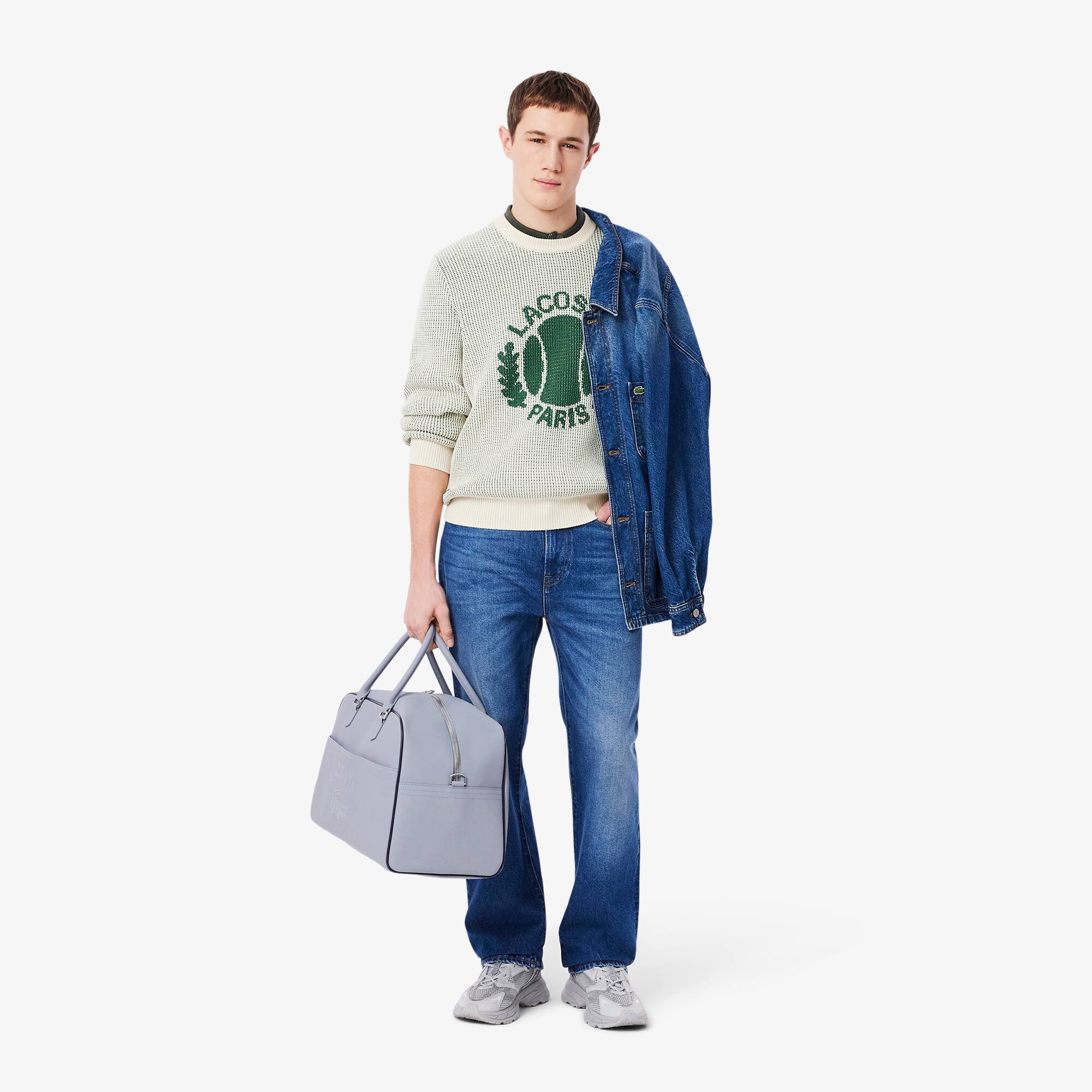 Pull coton motif héritage jacquard - Pulls & Cardigans homme