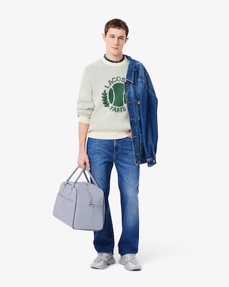 Pull coton motif héritage jacquard