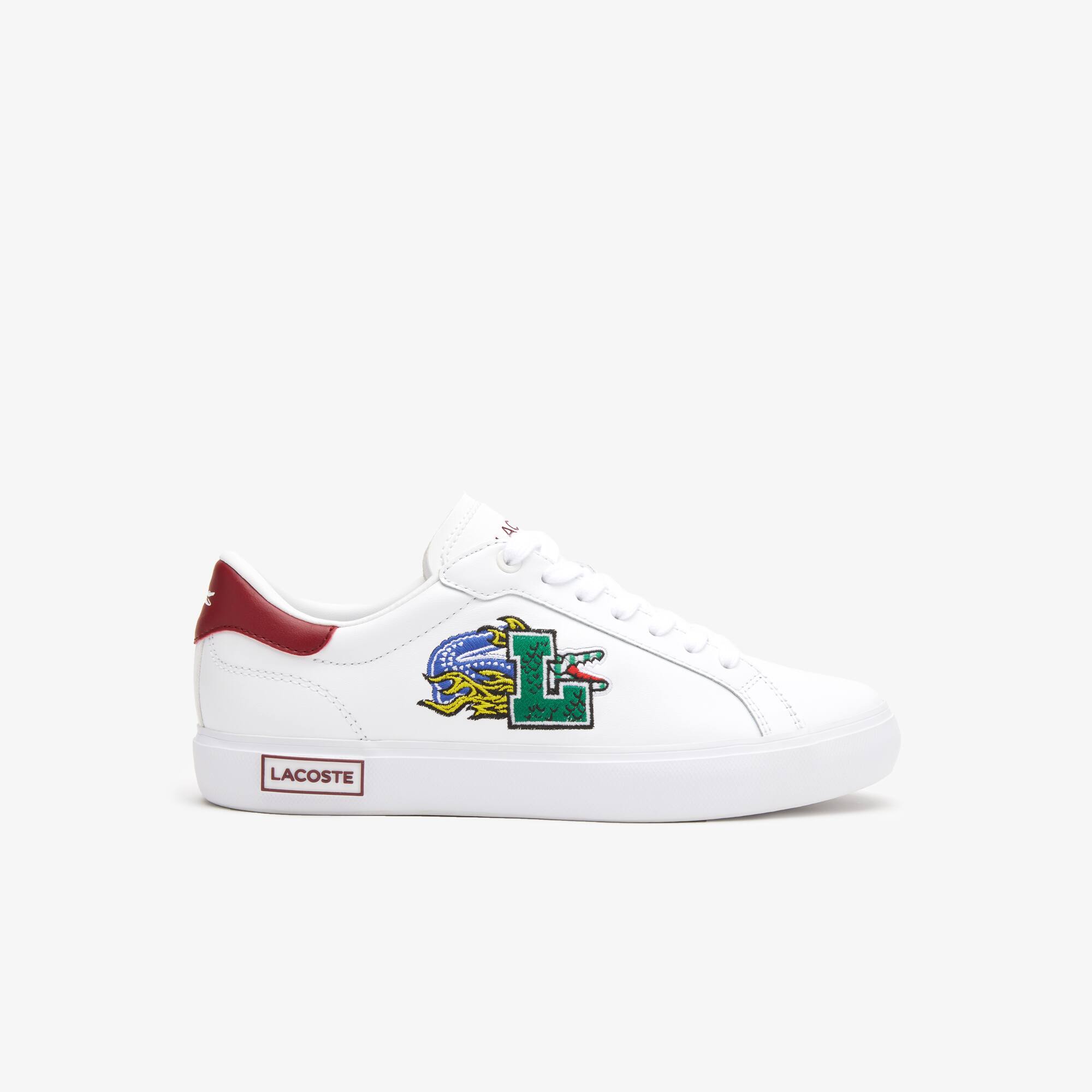 Lacoste Sneakers Powercourt femme Lacoste en cuir. 1