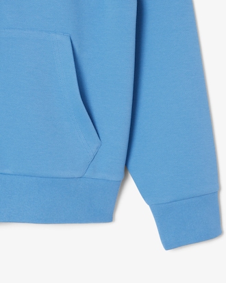 Sweatshirt &agrave; capuche zipp&eacute; en Piqu&eacute;