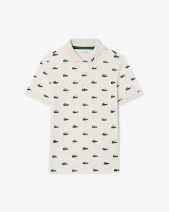 Polo en Petit Piqu&eacute; imprim&eacute;