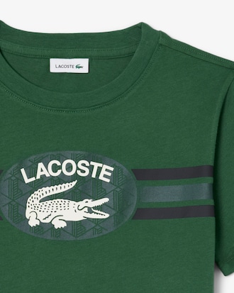 T-shirt coton imprim&eacute; monogramme