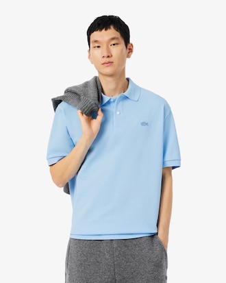 Polo loose fit Piqué épais