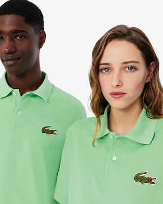 Polo L.12.12 loose fit en Piqué avec badge
