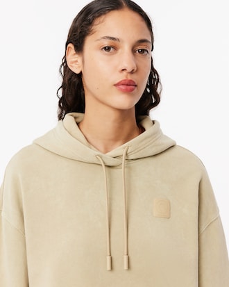 Sweatshirt à capuche oversize effet délavé