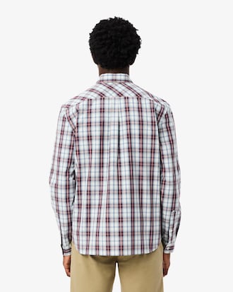 Chemise regular fit popeline &agrave; carreaux