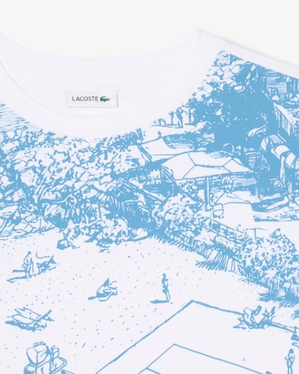 T-shirt jersey imprim&eacute; tennis