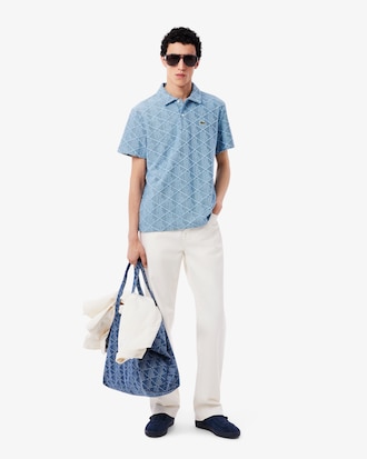 Polo classic fit monogramme tissu éponge