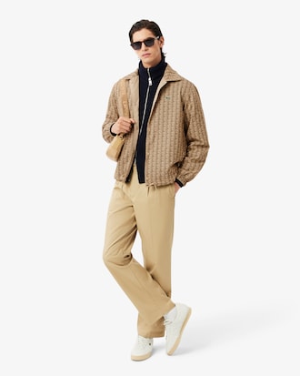 Veste r&eacute;versible bi-mati&egrave;re monogramme