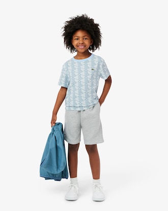T-shirt coton imprimé monogramme