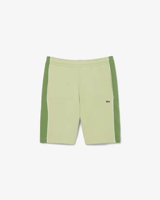 Short regular fit color-block molleton