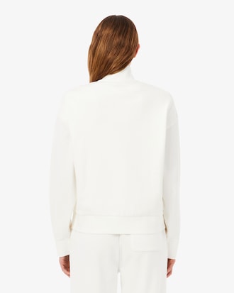 Sweatshirt zipp&eacute; relaxed fit badge
