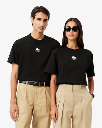 T-shirt coton imprimé signature