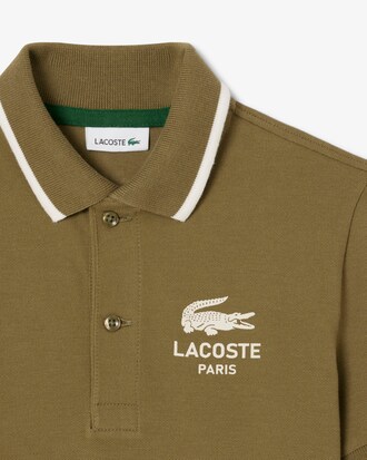 Polo en Petit Piqu&eacute; col ray&eacute;