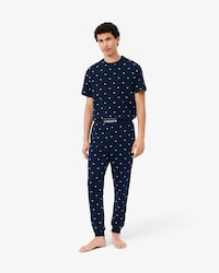 Pantalon pyjama coton imprim&eacute;