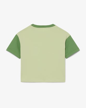 T-shirt coton d&eacute;tails contrast&eacute;s