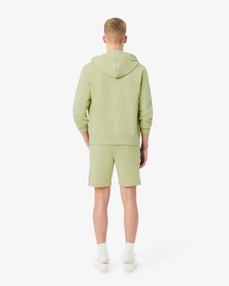 Short regular fit color-block molleton