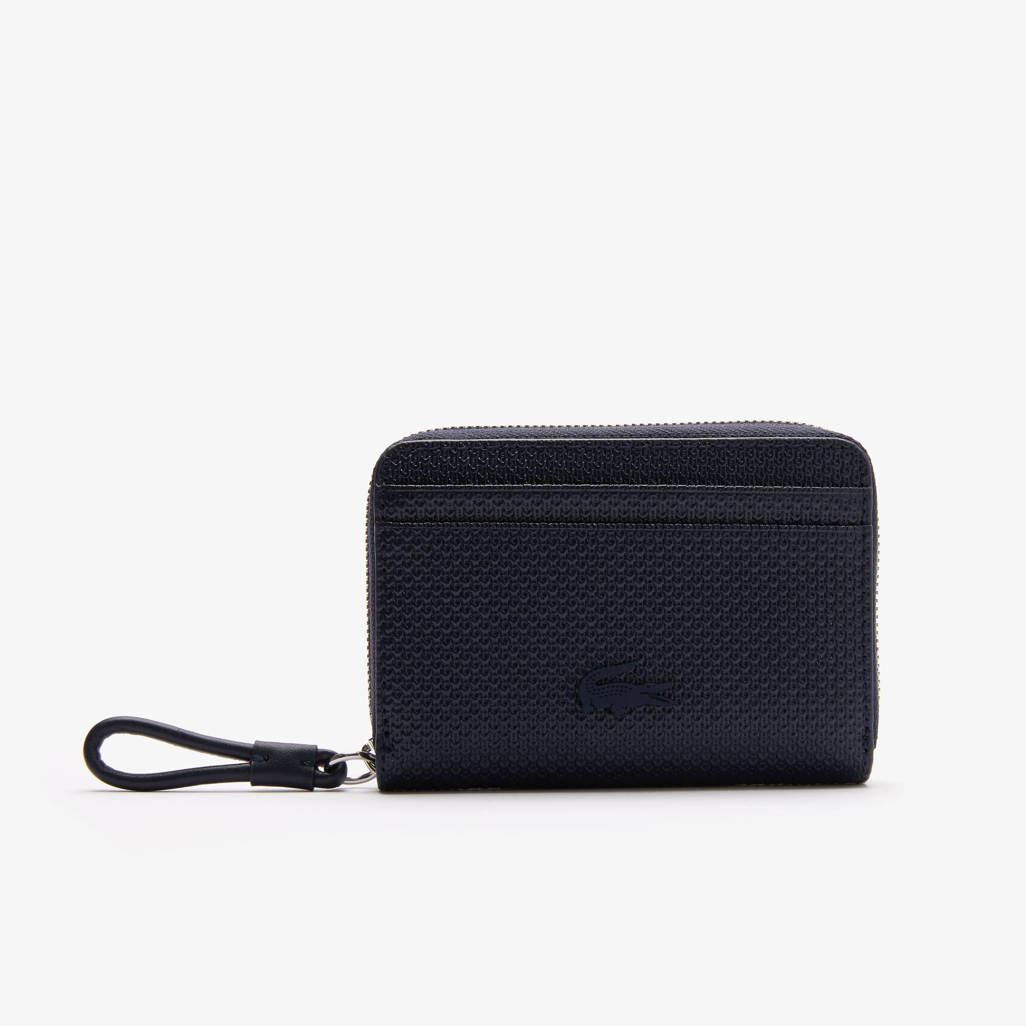 Lacoste Mini porte-monnaie Chantaco en cuir piqué Taille Taille unique Dark Sapphire