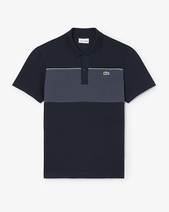 Polo regular fit color-block en Piqu&eacute;