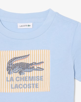 T-shirt badge graphique coton