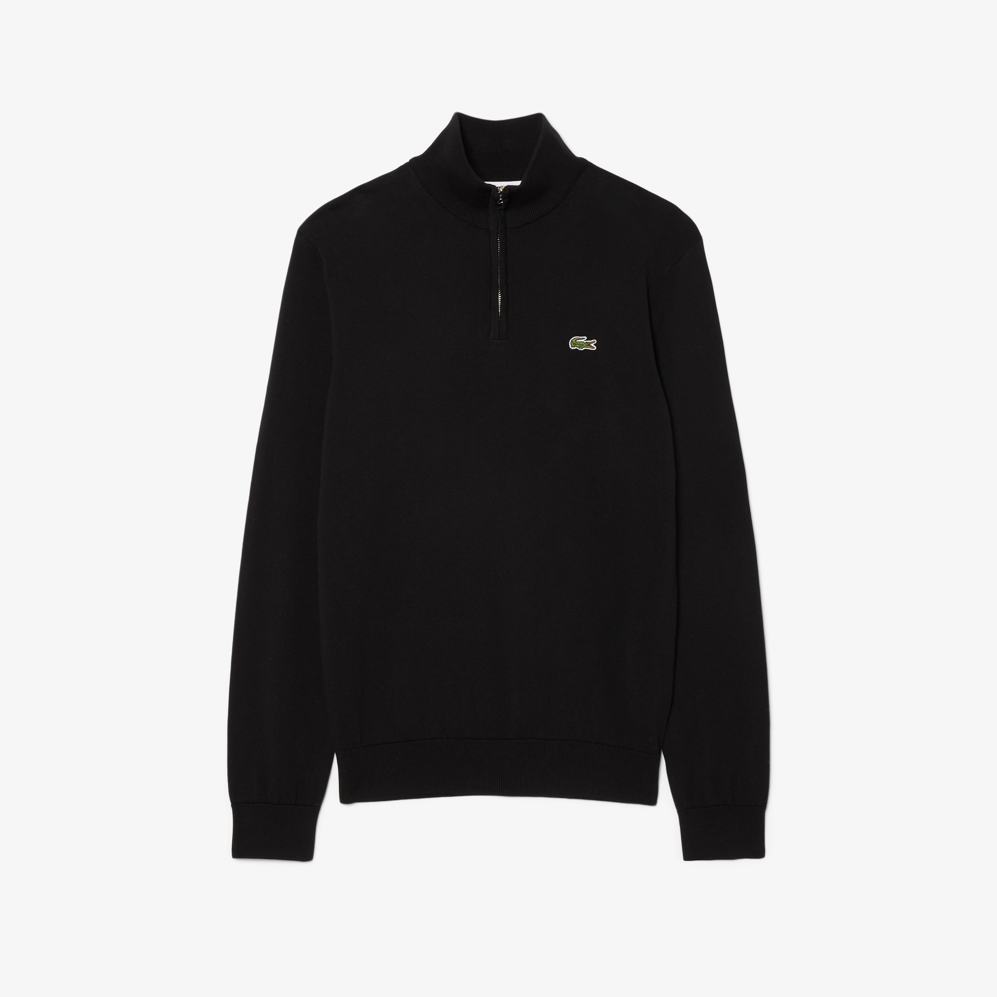 Pull Lacoste Veste Lacoste Noir Homme Pull Zippé Coton Uni Col