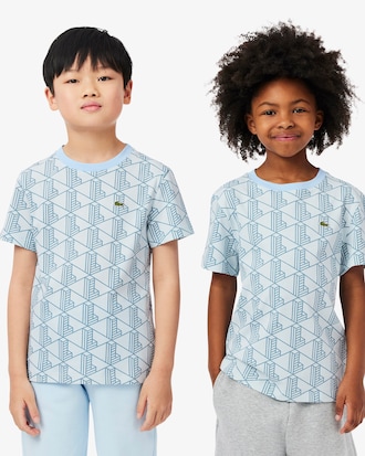 T-shirt coton imprimé monogramme